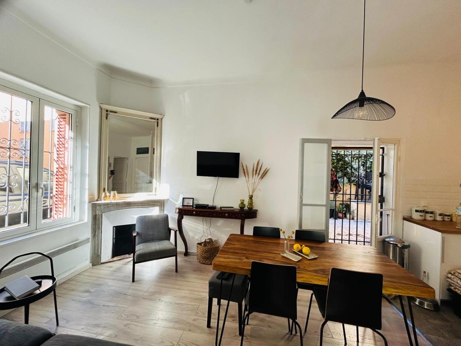 Charmante 3 Zimmer, Stadtwohnung 芒通 外观 照片